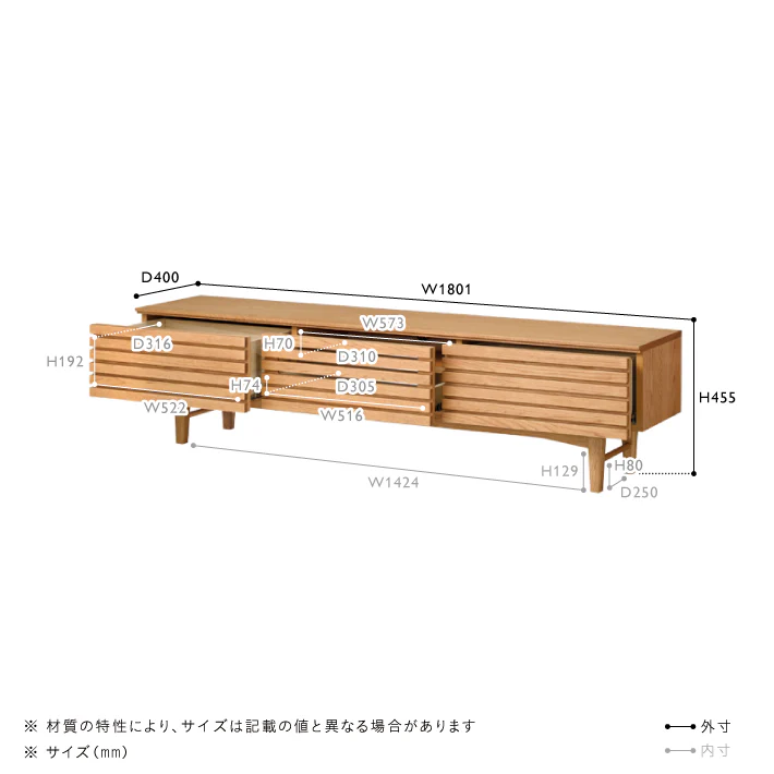 TOISTA(トイスタ) TVボード W1800 - Image 15