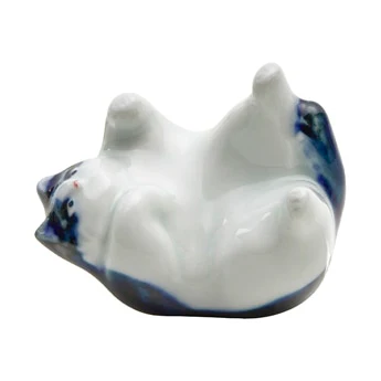 猫箸置き ごろり 青