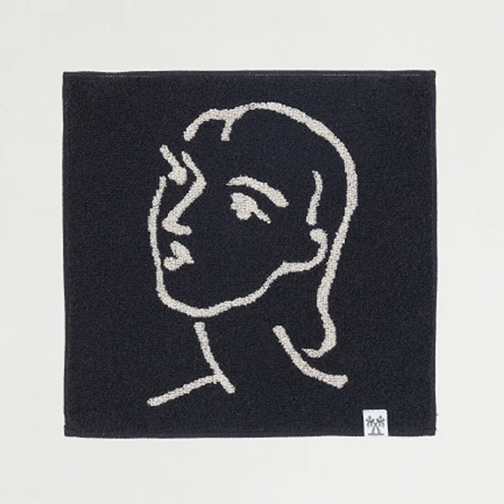 AMBIENT TOWEL HANDKERCHIEF TOWEL / Henri Matisse / CHARCOAL×CREAM - Image 2