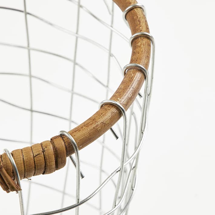 RATTAN TOP WIRE BASKET S - Image 4