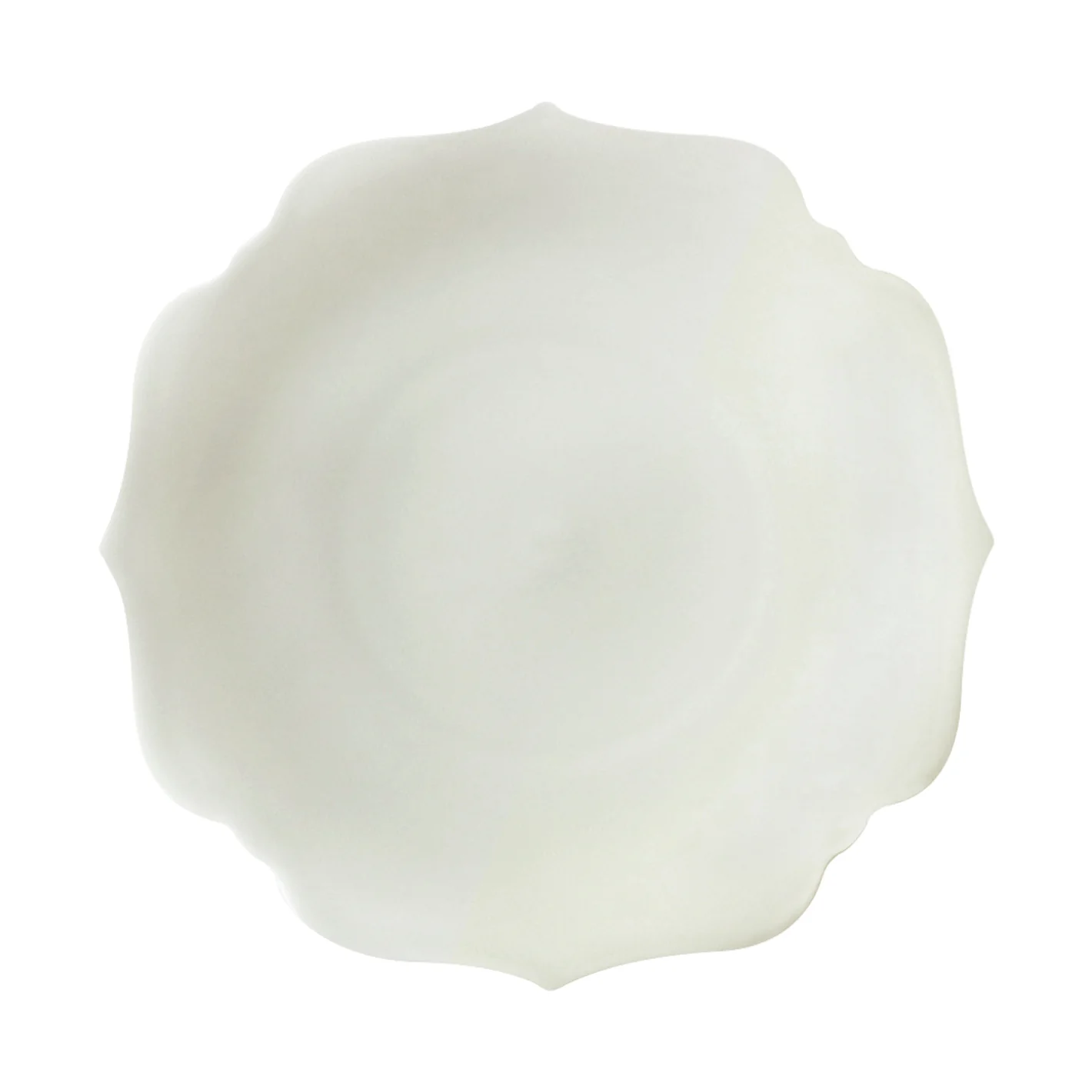 meimei ware 25.5 盛皿 稜花 青白 - Image 2
